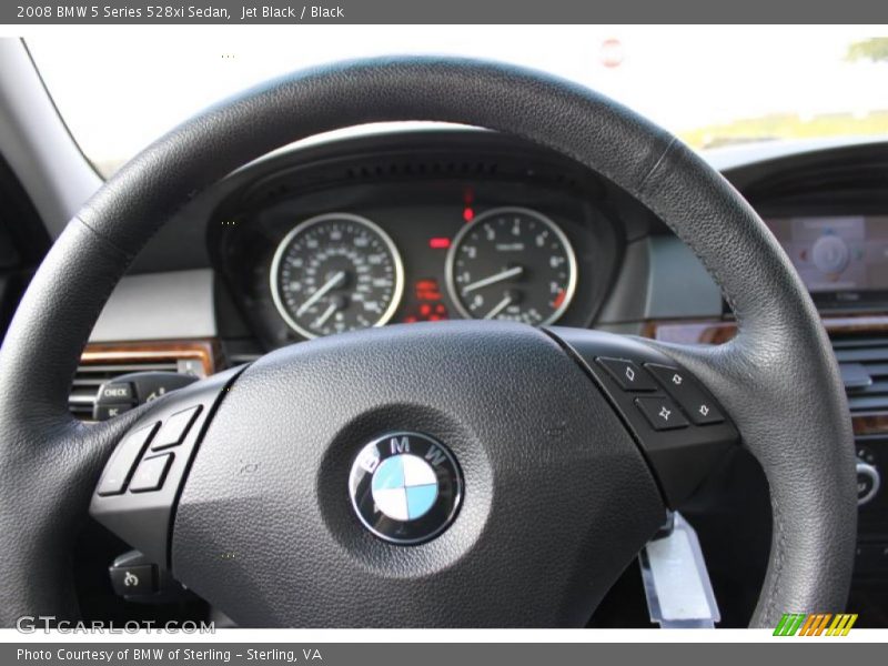 Jet Black / Black 2008 BMW 5 Series 528xi Sedan