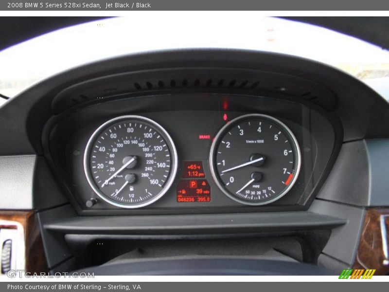 Jet Black / Black 2008 BMW 5 Series 528xi Sedan