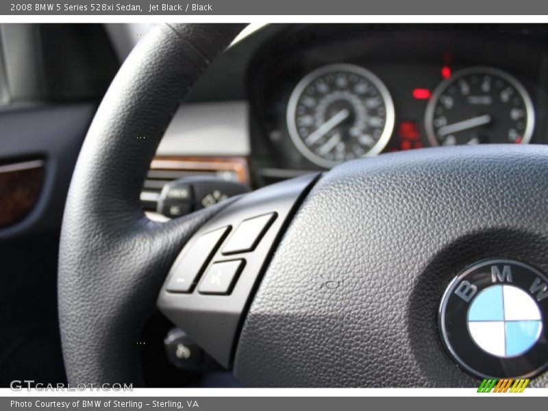 Jet Black / Black 2008 BMW 5 Series 528xi Sedan
