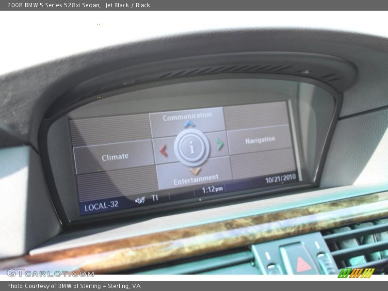 Jet Black / Black 2008 BMW 5 Series 528xi Sedan