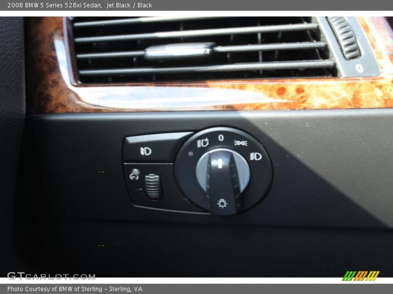 Jet Black / Black 2008 BMW 5 Series 528xi Sedan
