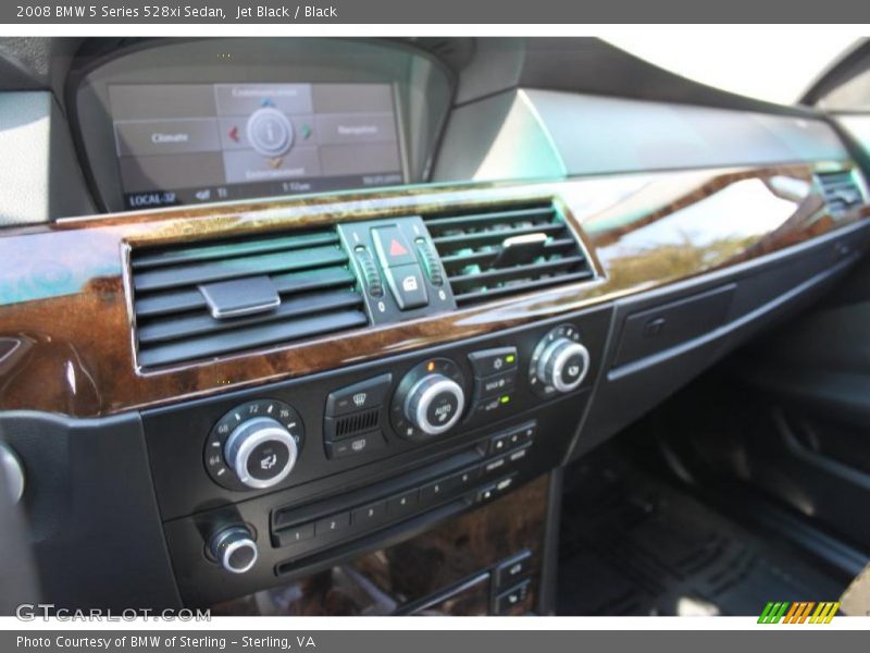 Jet Black / Black 2008 BMW 5 Series 528xi Sedan