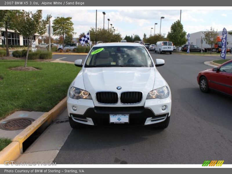 Alpine White / Sand Beige 2007 BMW X5 3.0si
