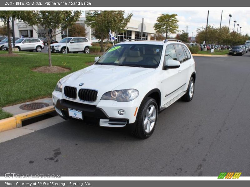 Alpine White / Sand Beige 2007 BMW X5 3.0si