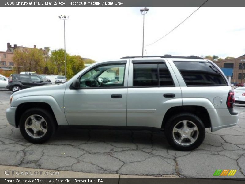 Moondust Metallic / Light Gray 2008 Chevrolet TrailBlazer LS 4x4