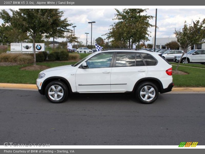 Alpine White / Sand Beige 2007 BMW X5 3.0si