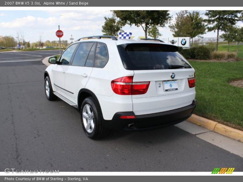 Alpine White / Sand Beige 2007 BMW X5 3.0si