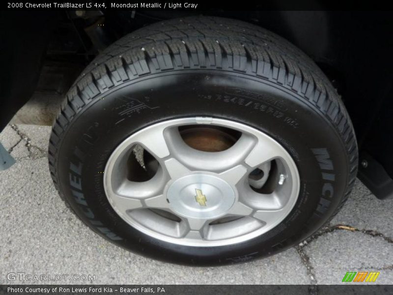 Moondust Metallic / Light Gray 2008 Chevrolet TrailBlazer LS 4x4