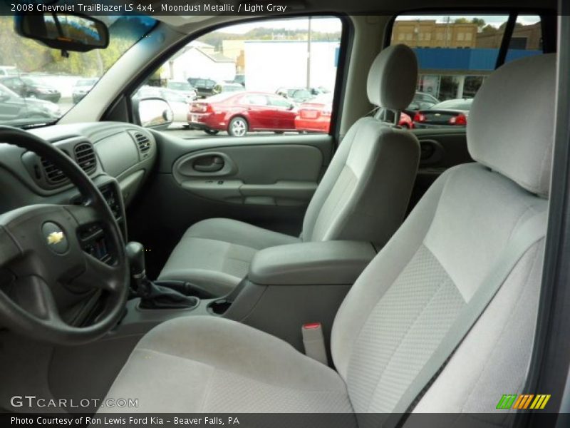 Moondust Metallic / Light Gray 2008 Chevrolet TrailBlazer LS 4x4