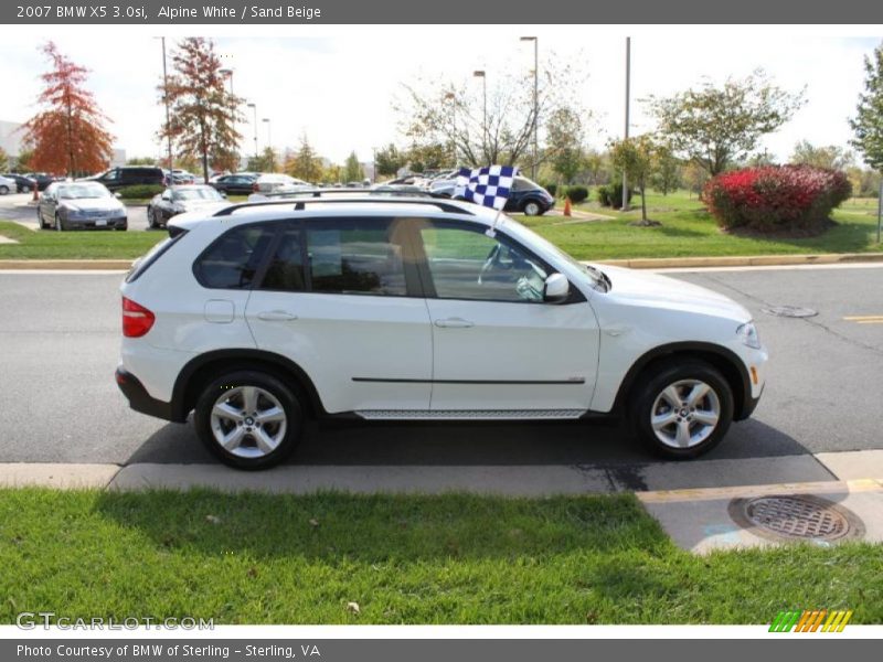 Alpine White / Sand Beige 2007 BMW X5 3.0si