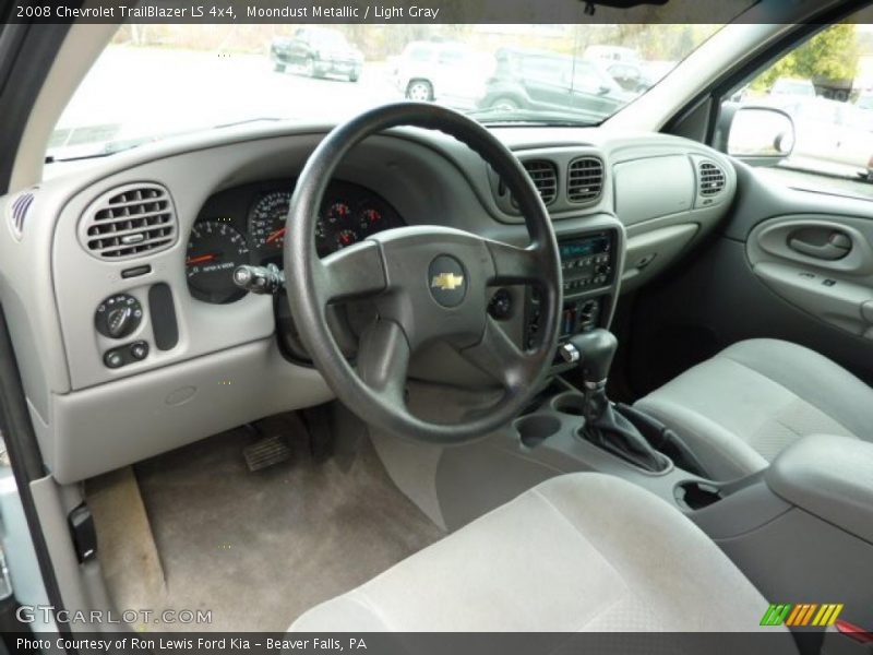 Moondust Metallic / Light Gray 2008 Chevrolet TrailBlazer LS 4x4