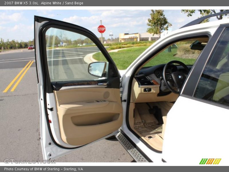 Alpine White / Sand Beige 2007 BMW X5 3.0si