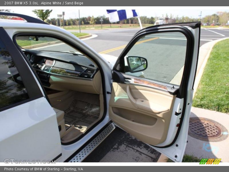 Alpine White / Sand Beige 2007 BMW X5 3.0si