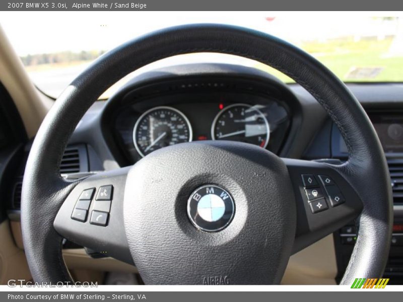 Alpine White / Sand Beige 2007 BMW X5 3.0si