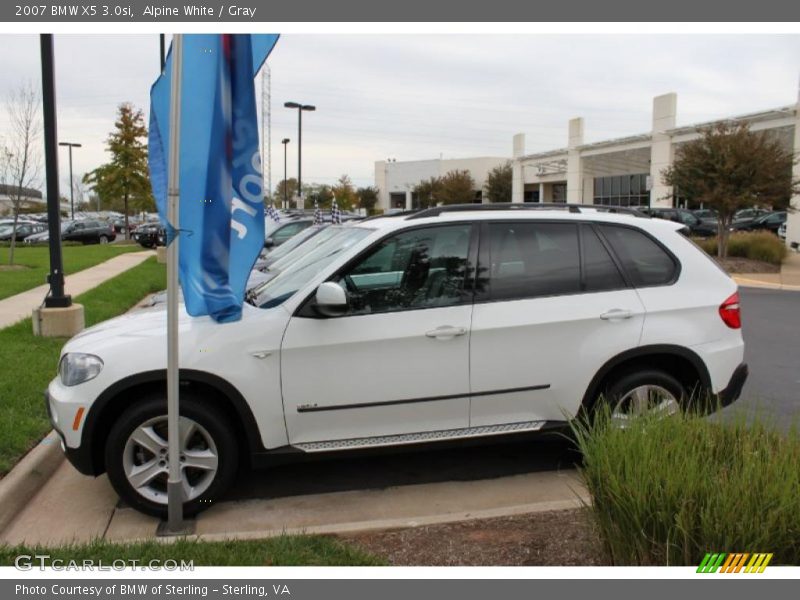 Alpine White / Gray 2007 BMW X5 3.0si