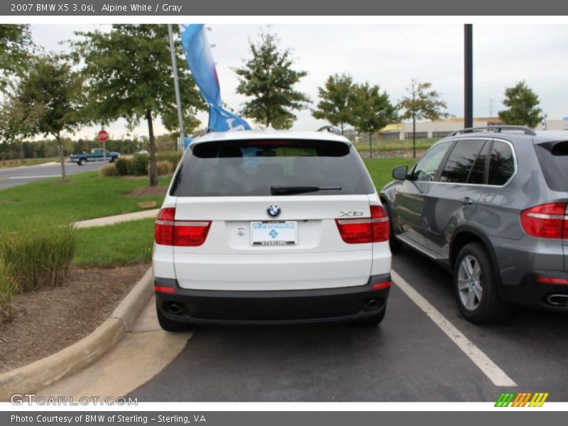 Alpine White / Gray 2007 BMW X5 3.0si