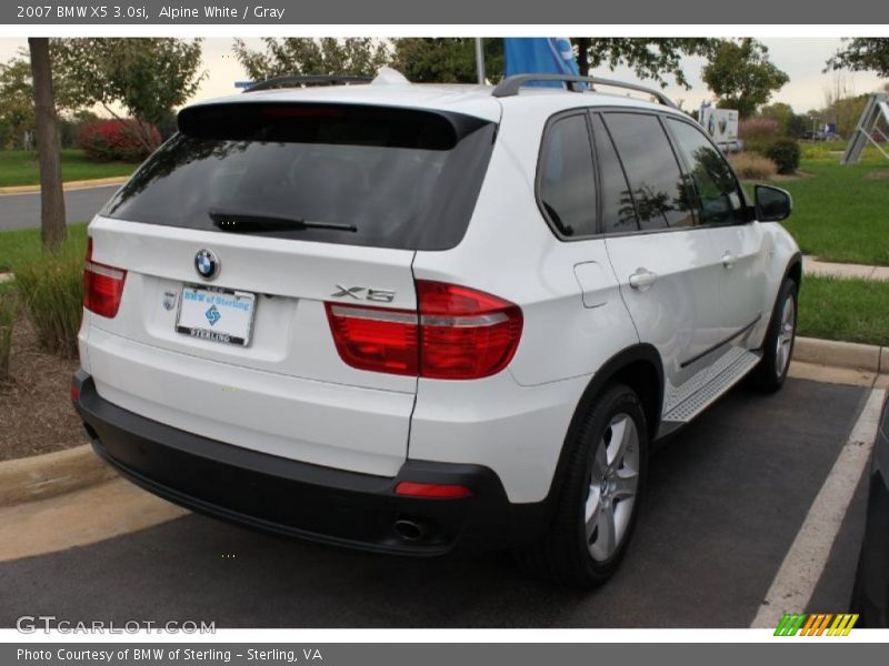 Alpine White / Gray 2007 BMW X5 3.0si