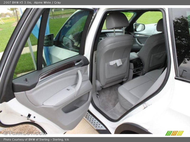 Alpine White / Gray 2007 BMW X5 3.0si