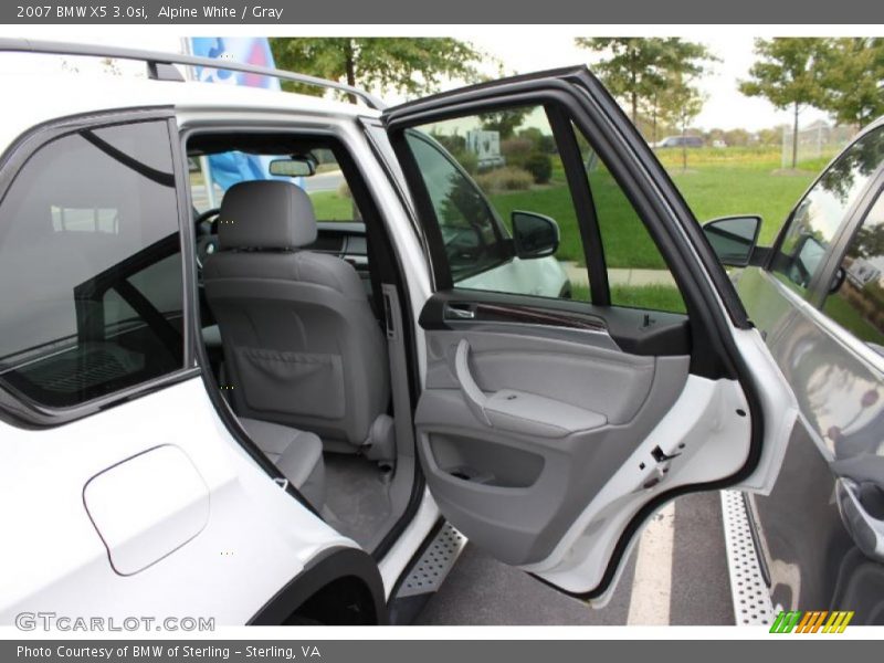 Alpine White / Gray 2007 BMW X5 3.0si
