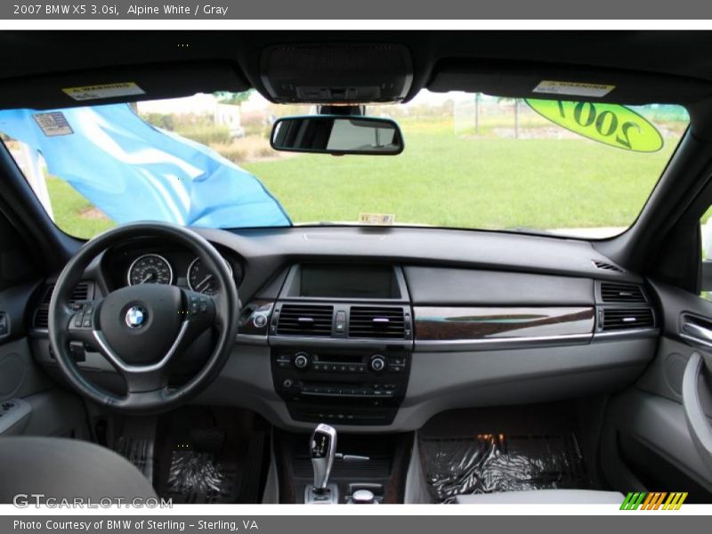 Alpine White / Gray 2007 BMW X5 3.0si