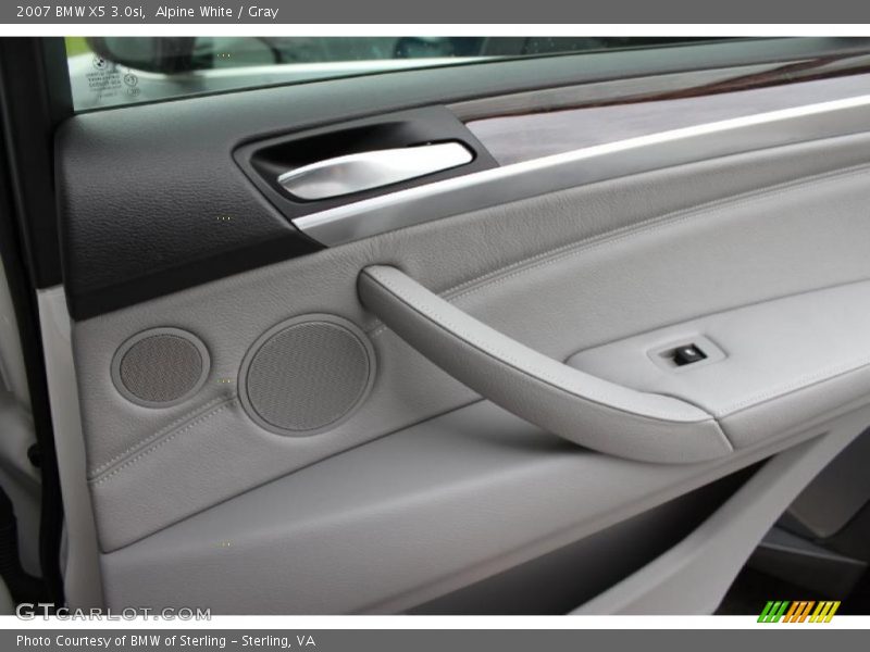 Alpine White / Gray 2007 BMW X5 3.0si