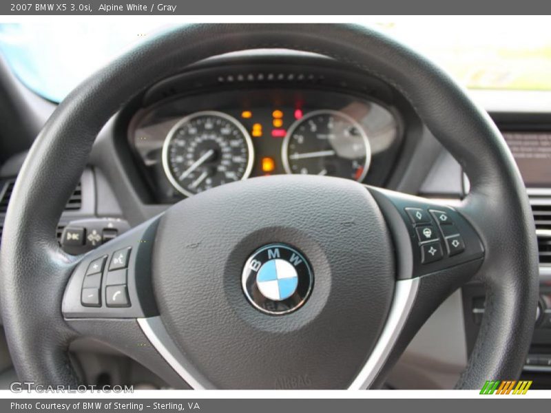 Alpine White / Gray 2007 BMW X5 3.0si