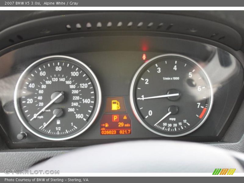Alpine White / Gray 2007 BMW X5 3.0si