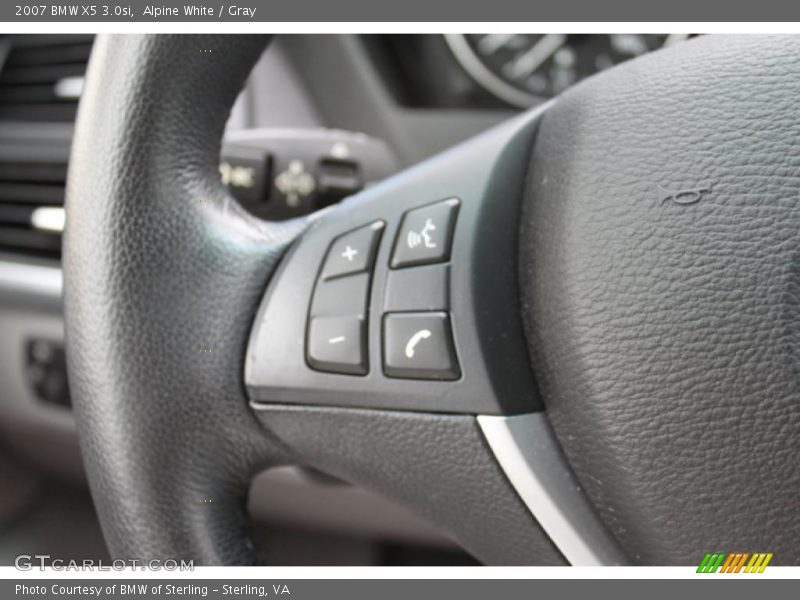 Alpine White / Gray 2007 BMW X5 3.0si