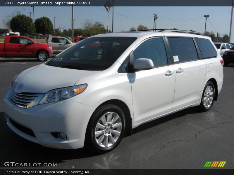 Super White / Bisque 2011 Toyota Sienna Limited
