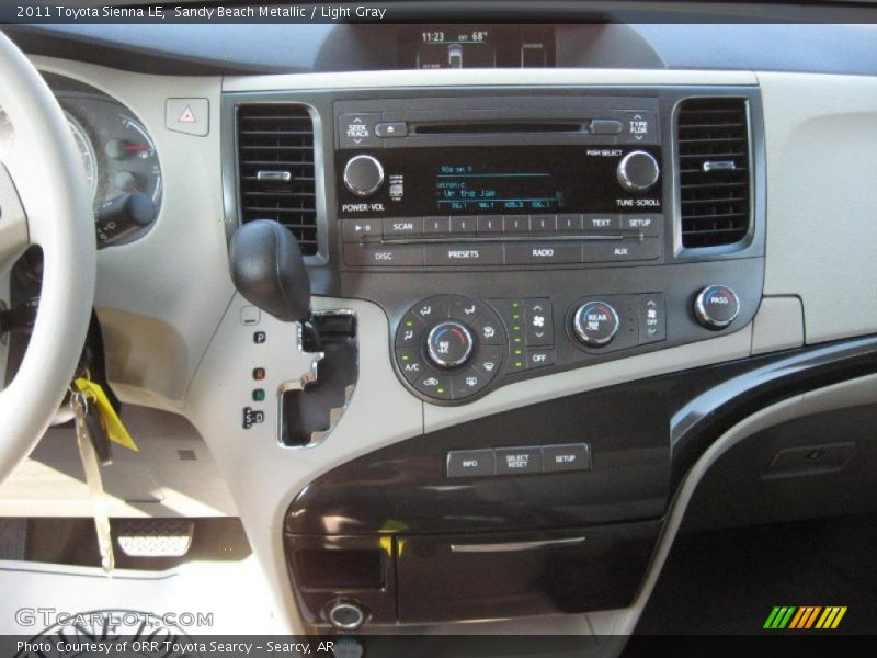 Sandy Beach Metallic / Light Gray 2011 Toyota Sienna LE