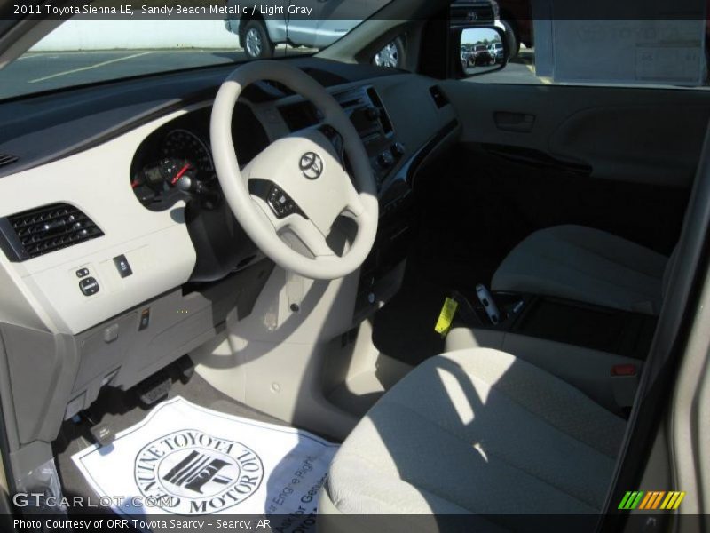 Sandy Beach Metallic / Light Gray 2011 Toyota Sienna LE