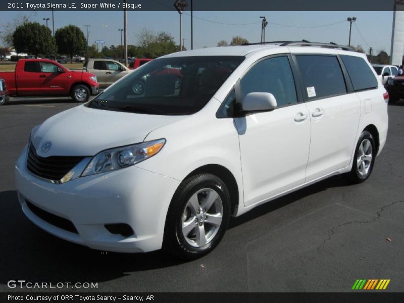 Super White / Bisque 2011 Toyota Sienna LE
