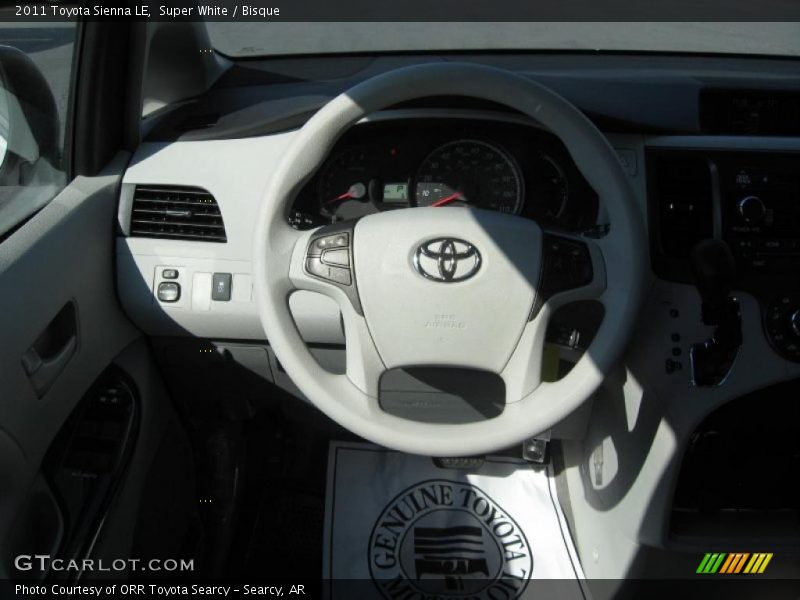 Super White / Bisque 2011 Toyota Sienna LE