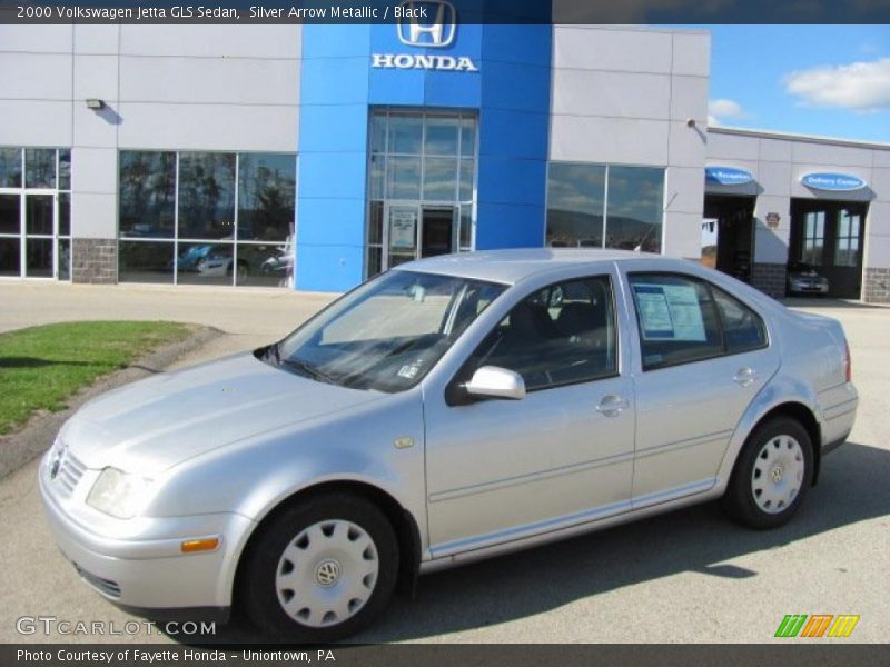 Silver Arrow Metallic / Black 2000 Volkswagen Jetta GLS Sedan