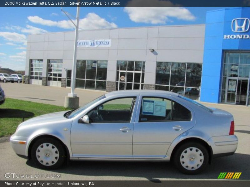 Silver Arrow Metallic / Black 2000 Volkswagen Jetta GLS Sedan