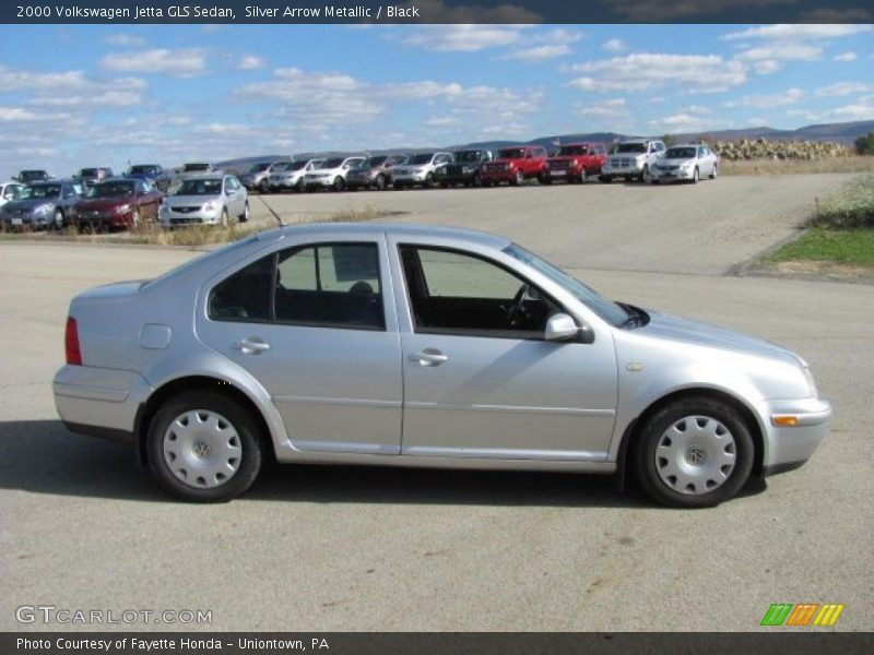 Silver Arrow Metallic / Black 2000 Volkswagen Jetta GLS Sedan
