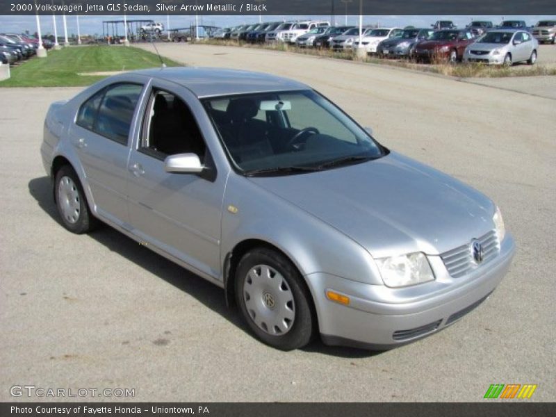 Silver Arrow Metallic / Black 2000 Volkswagen Jetta GLS Sedan