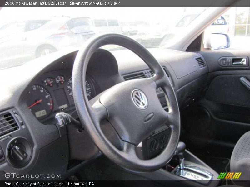 Silver Arrow Metallic / Black 2000 Volkswagen Jetta GLS Sedan