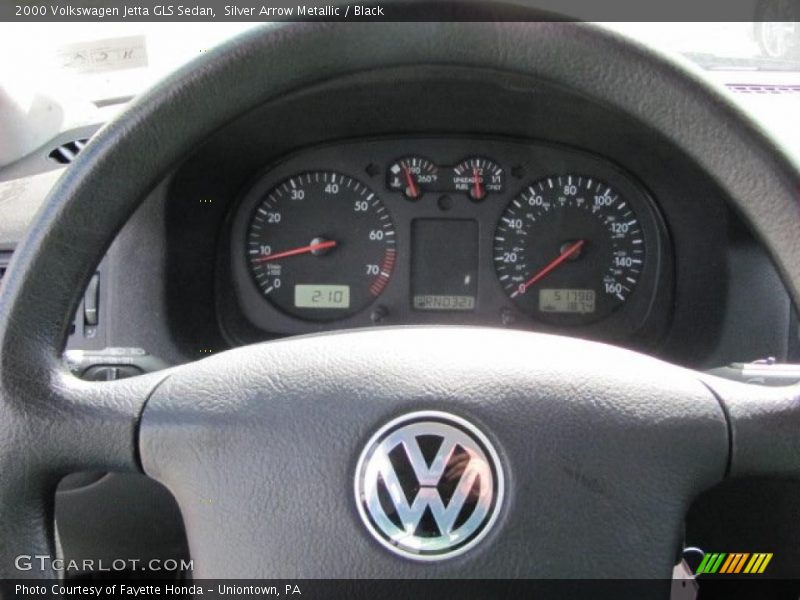 Silver Arrow Metallic / Black 2000 Volkswagen Jetta GLS Sedan