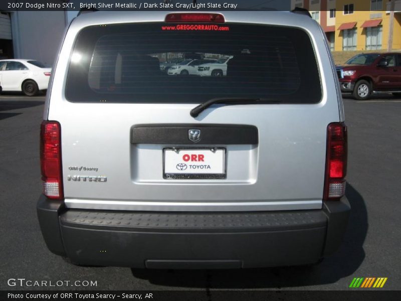 Bright Silver Metallic / Dark Slate Gray/Light Slate Gray 2007 Dodge Nitro SXT
