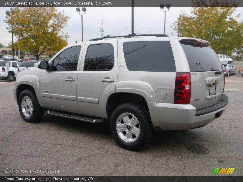 Silver Birch Metallic / Ebony 2007 Chevrolet Tahoe Z71 4x4