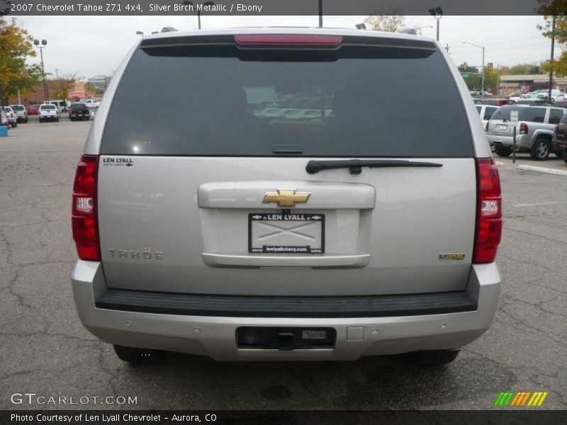 Silver Birch Metallic / Ebony 2007 Chevrolet Tahoe Z71 4x4