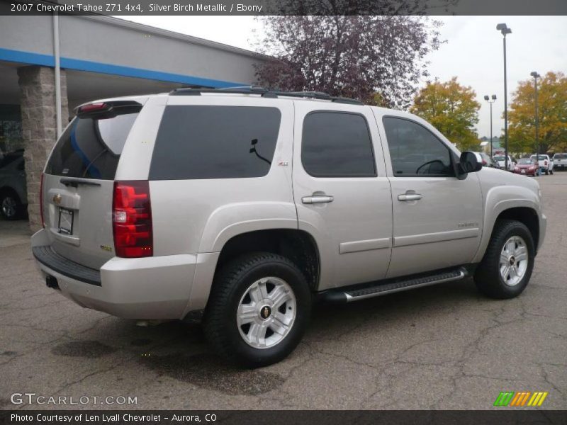 Silver Birch Metallic / Ebony 2007 Chevrolet Tahoe Z71 4x4