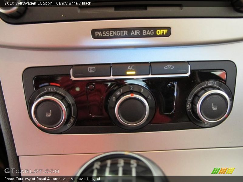 Candy White / Black 2010 Volkswagen CC Sport