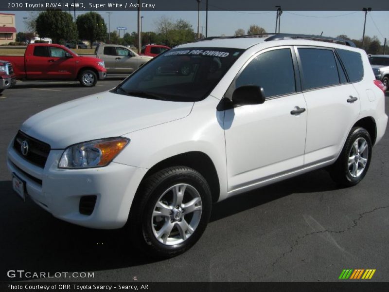 Super White / Ash Gray 2010 Toyota RAV4 I4 4WD