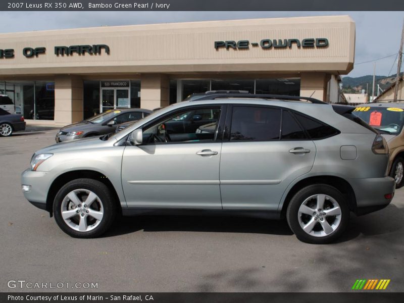 Bamboo Green Pearl / Ivory 2007 Lexus RX 350 AWD