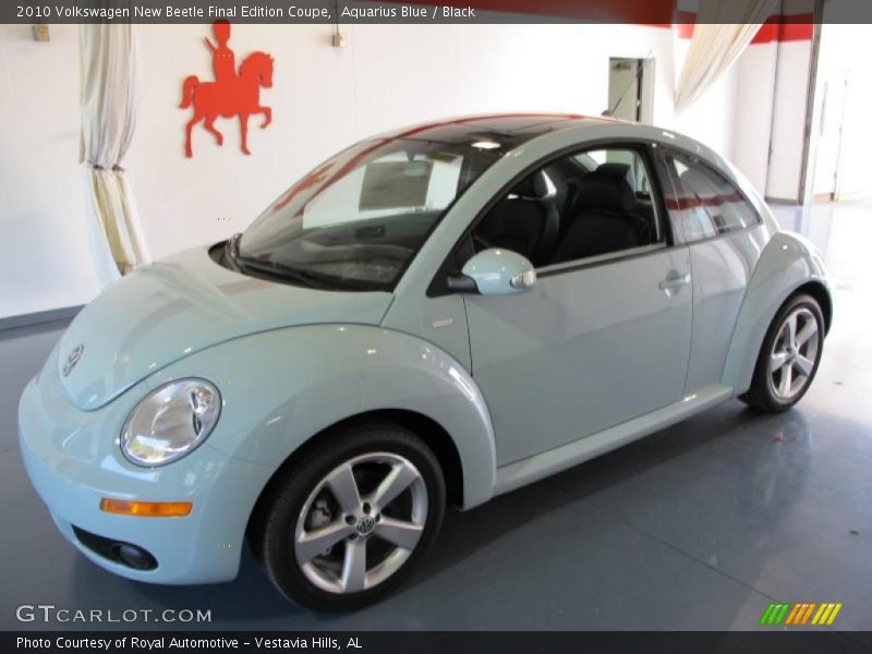 Aquarius Blue / Black 2010 Volkswagen New Beetle Final Edition Coupe