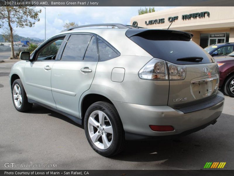 Bamboo Green Pearl / Ivory 2007 Lexus RX 350 AWD