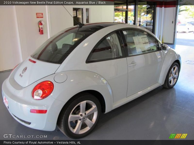 Aquarius Blue / Black 2010 Volkswagen New Beetle Final Edition Coupe