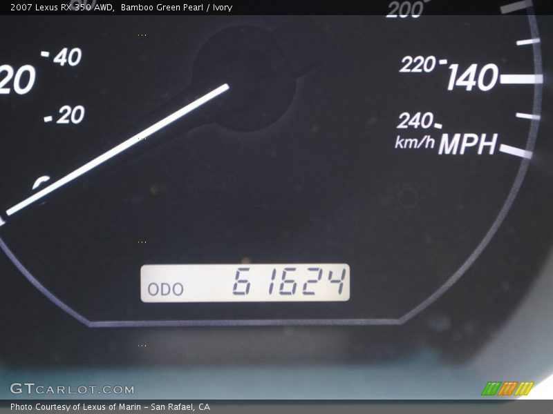 Bamboo Green Pearl / Ivory 2007 Lexus RX 350 AWD